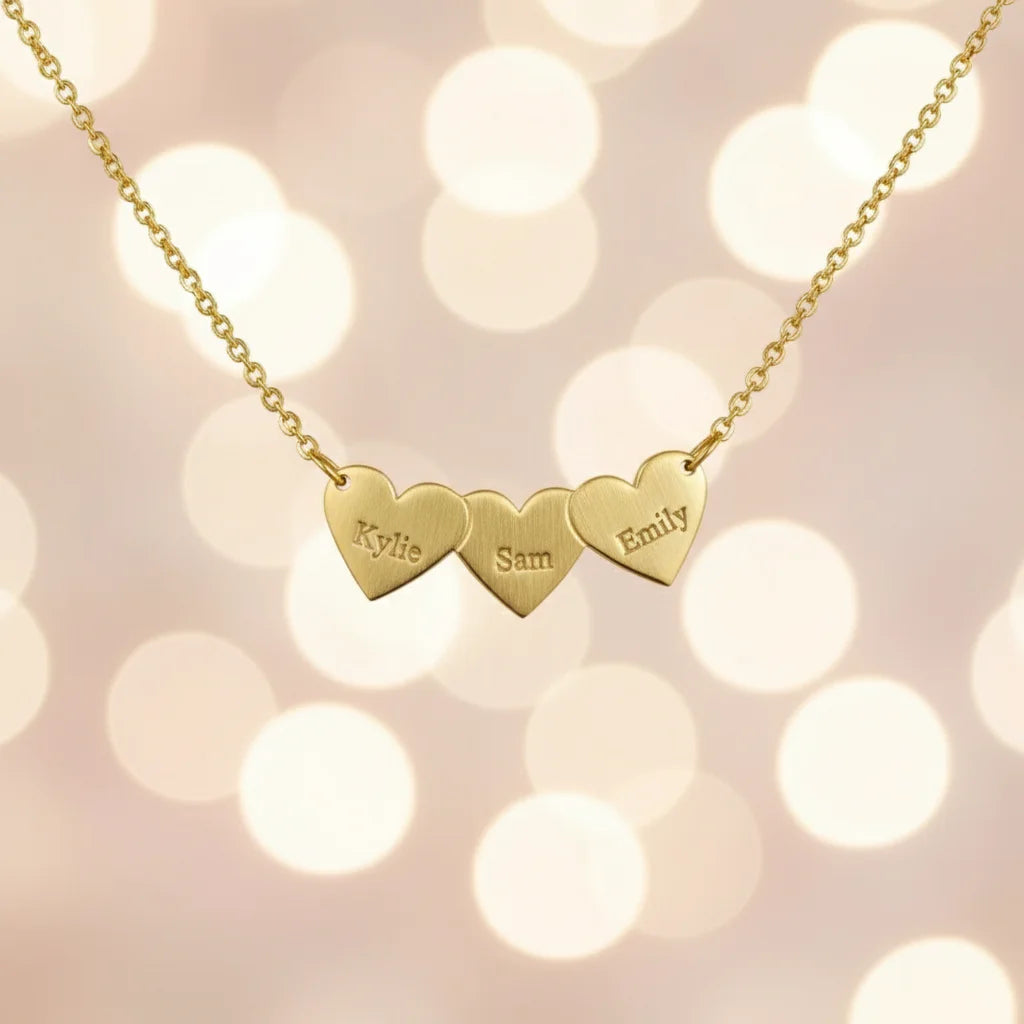 Engraved Heart Necklace - Wear Your Heart