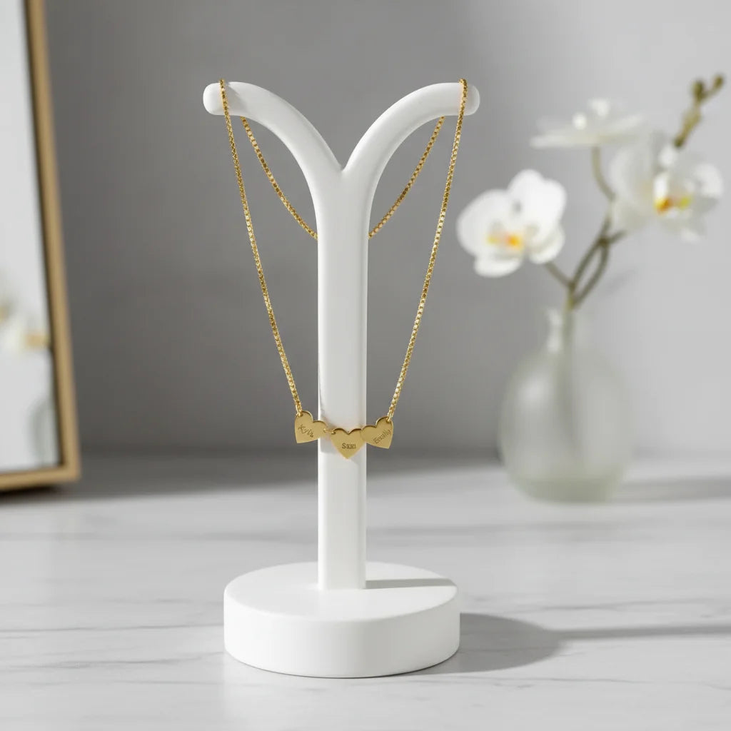 Engraved Heart Necklace - Wear Your Heart