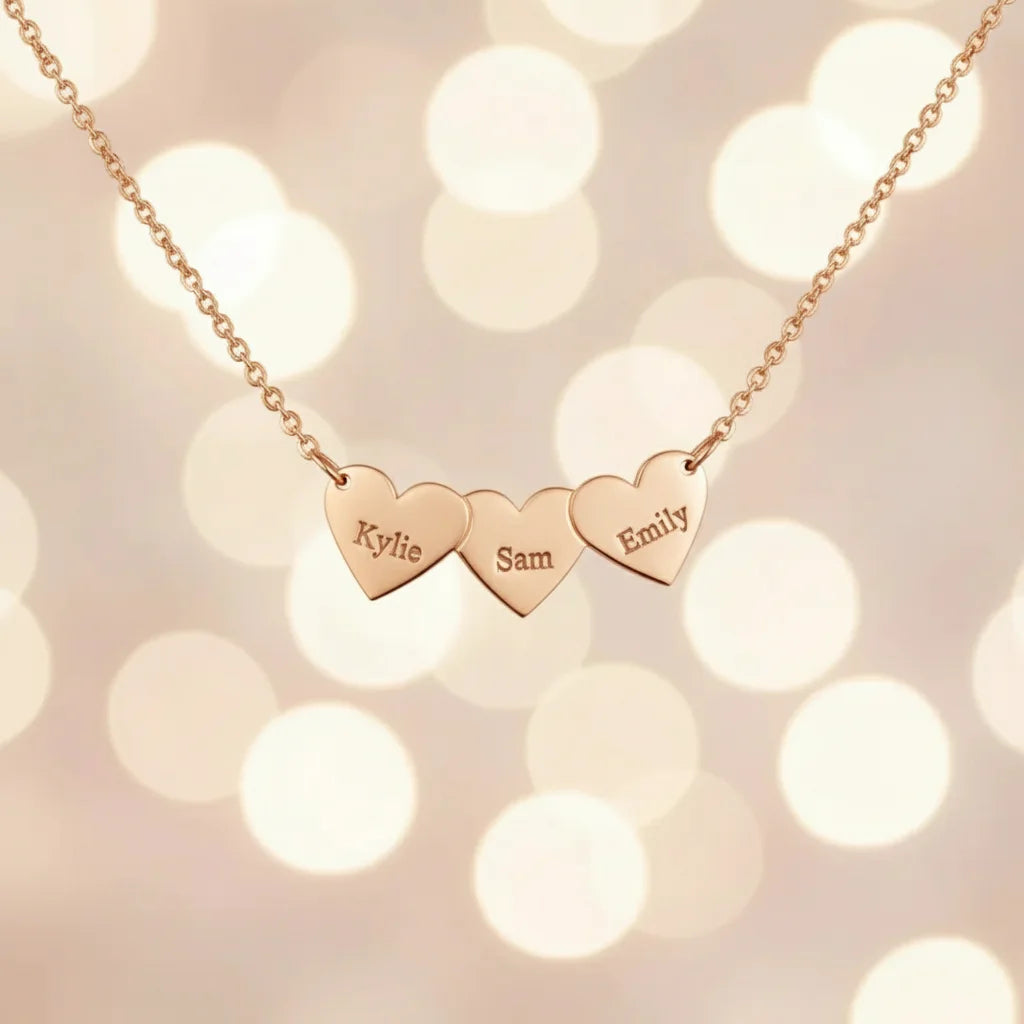 Engraved Heart Necklace - Wear Your Heart