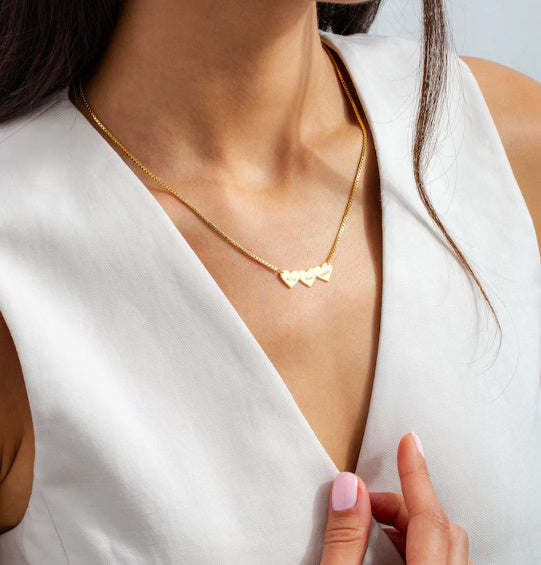 Engraved Heart Necklace - Wear Your Heart